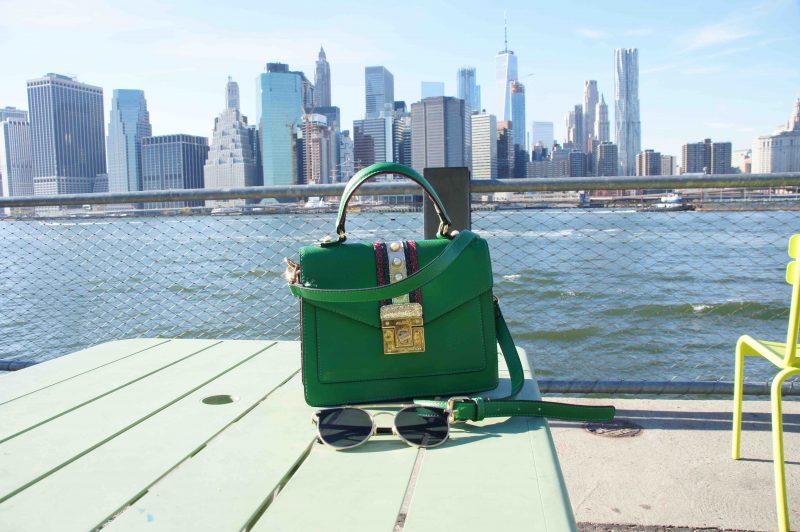 Small Bag Feature - Green Bag in New York