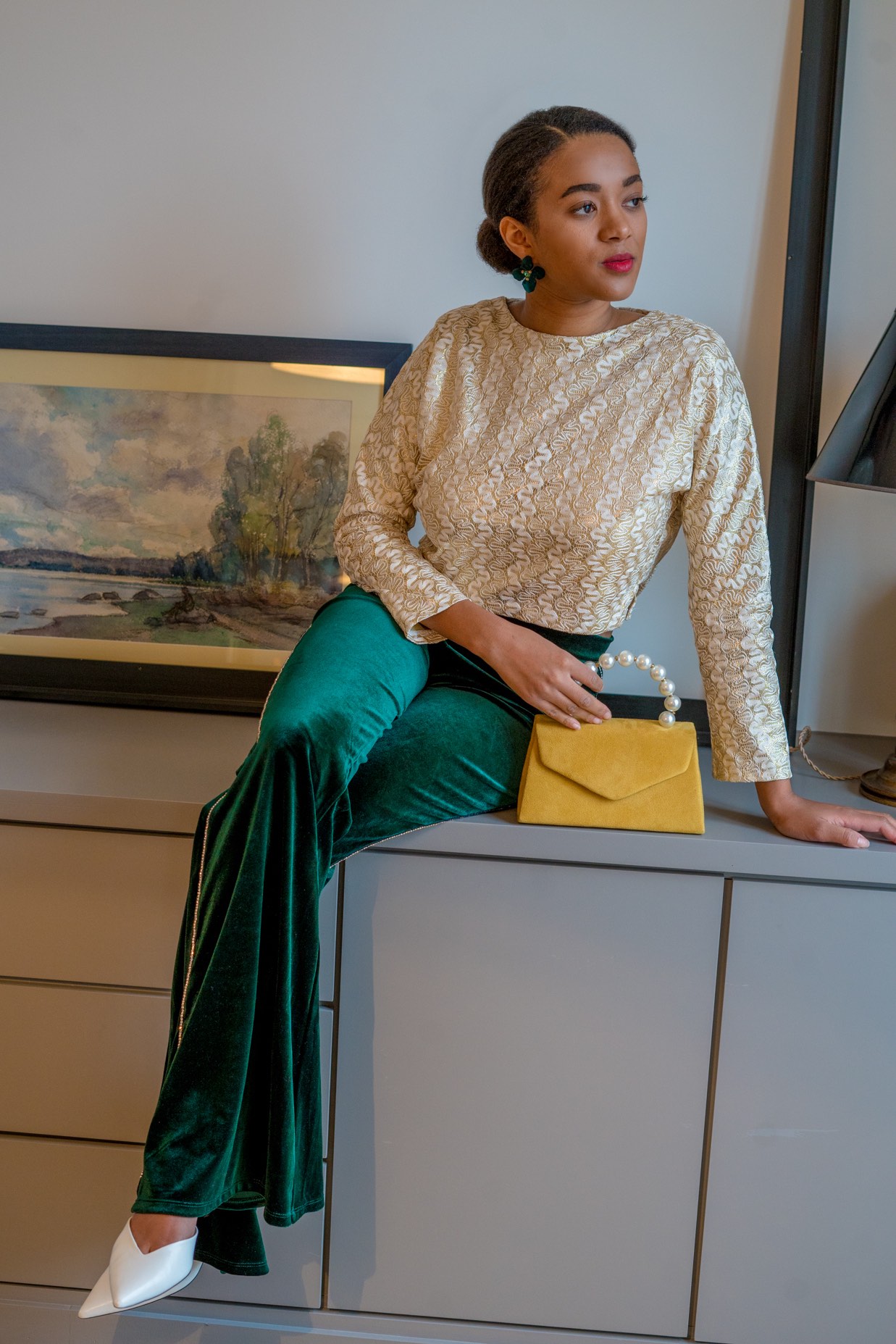 MeetMiri Changes in 2019 // Green Silk pants