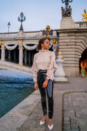 Paris in Winter Pont Alexandre Fashion Blogger