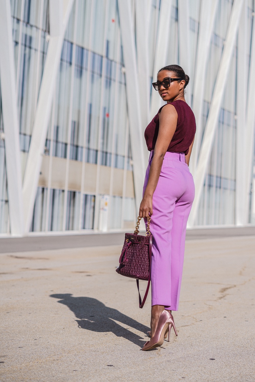 affordable online shop all purple outfit