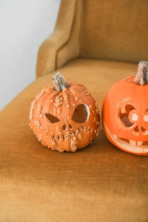 Scary pumpkin carving face halloween