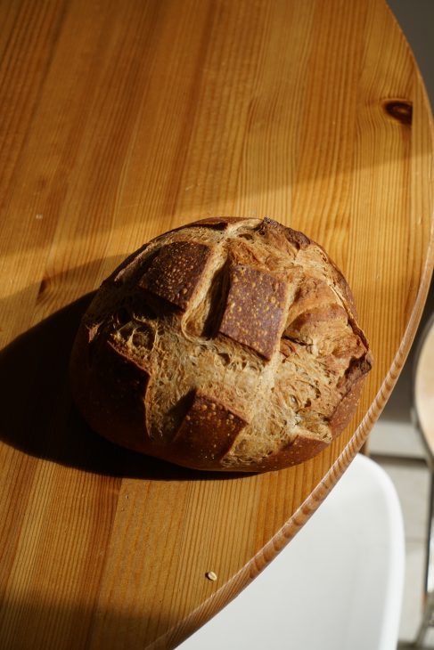 spelt & buckwheat bread, break baking, homemade bread